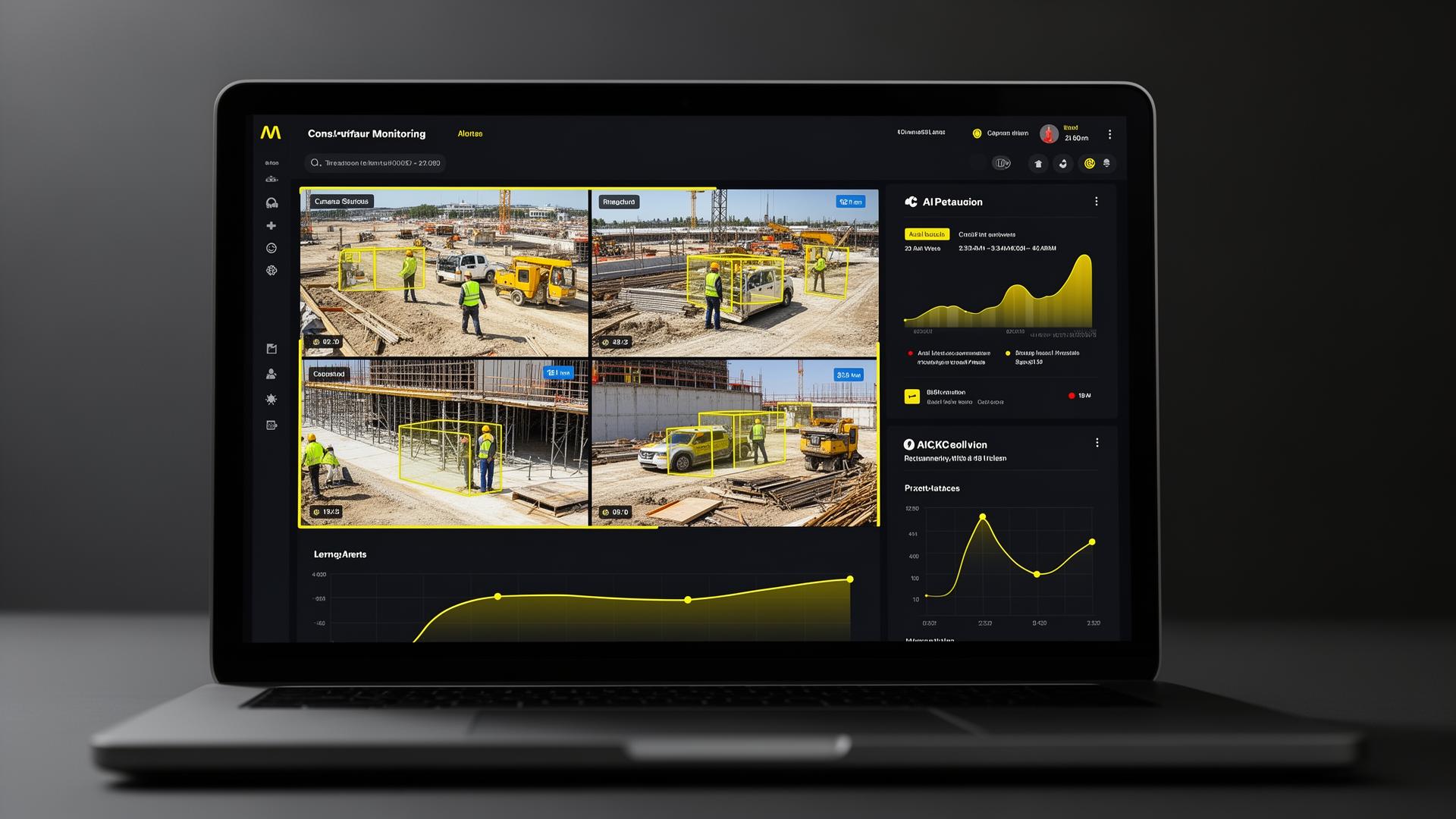 Dashboard di monitoraggio cantiere con AI